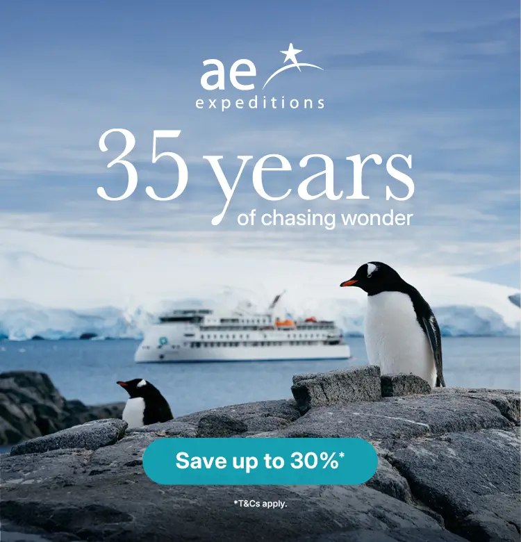 AE Expeditions Celebrating 35 Years Save up to 30%